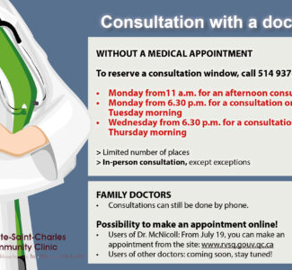 Consultation with a doctor: some changes