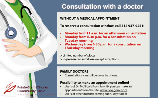 Consultation with a doctor: some changes