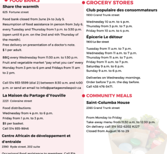 Foos aid resources available this summer in Point-Saint-Charles
