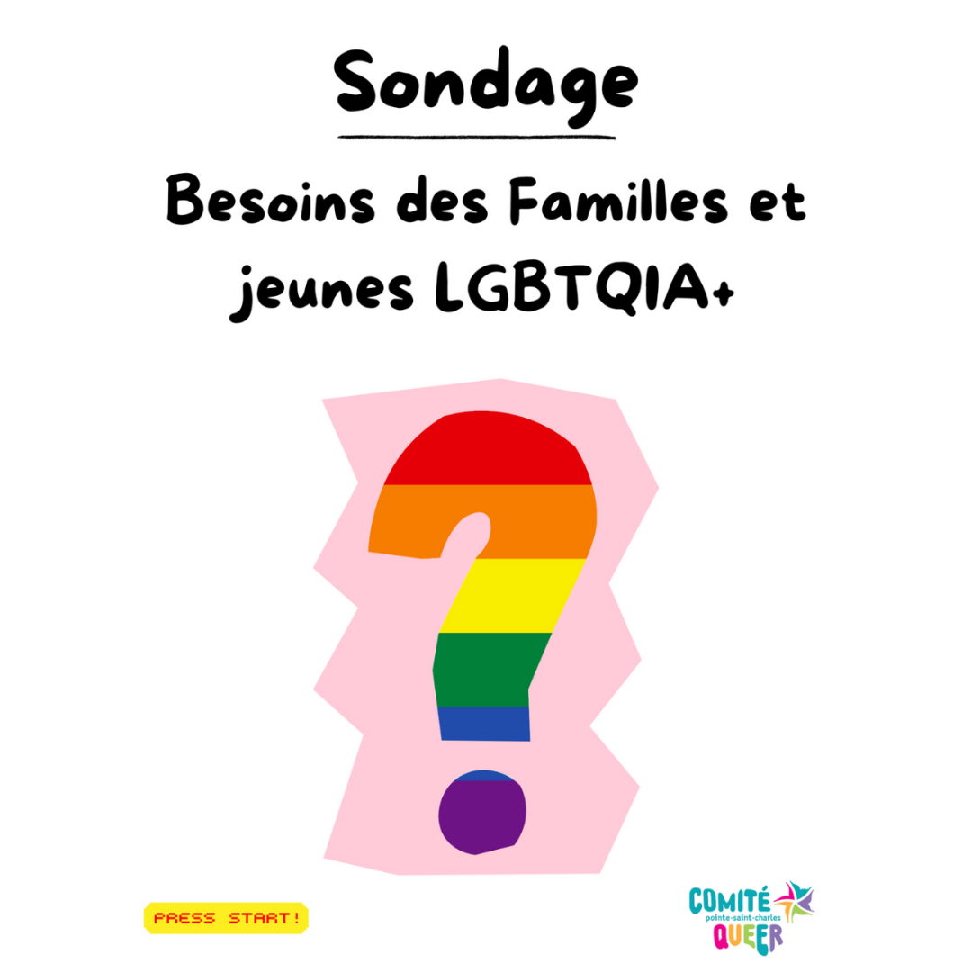 Sondage sur les besoins des familles et des jeunes LGBTQIA+ dans le Sud-Ouest