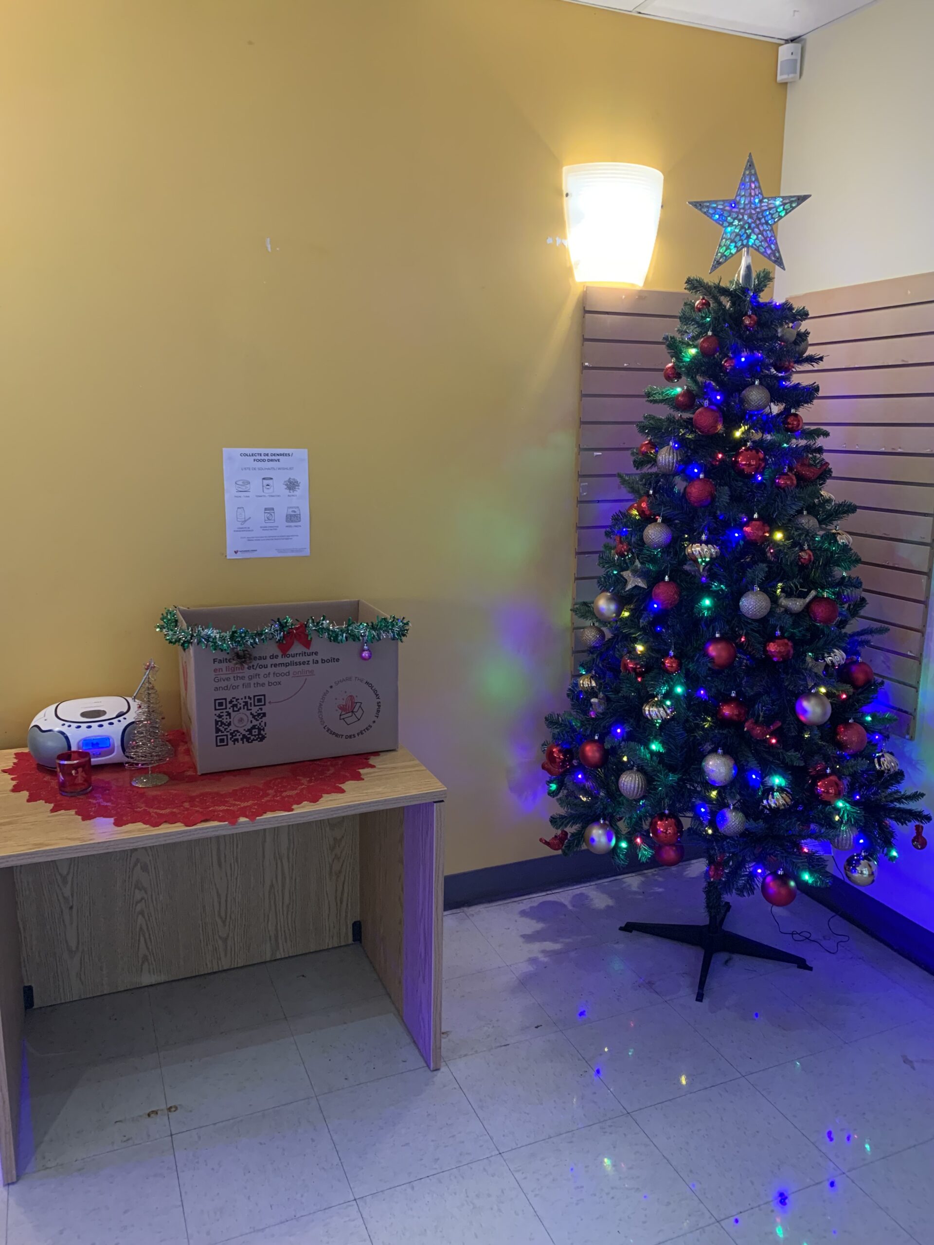 Collecte de denrées non-périssables à la Clinique sur Ash